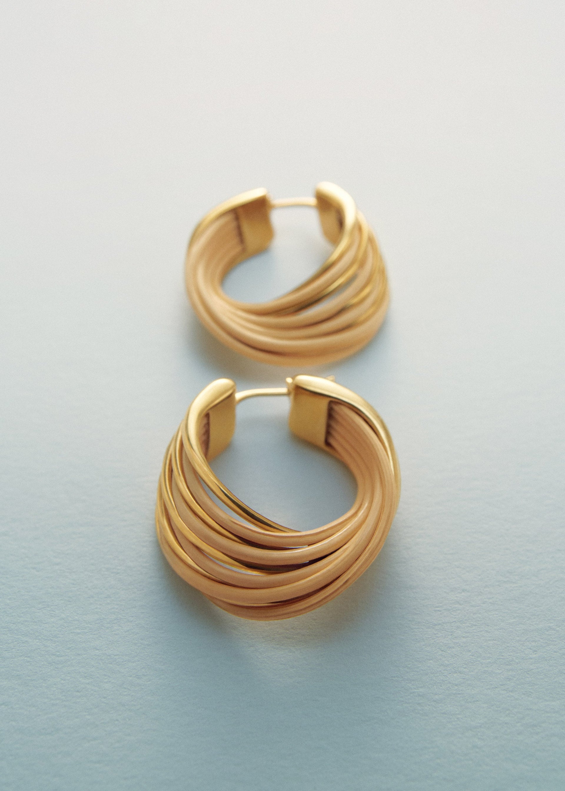 Rozo Hoop Earrings - Rattan