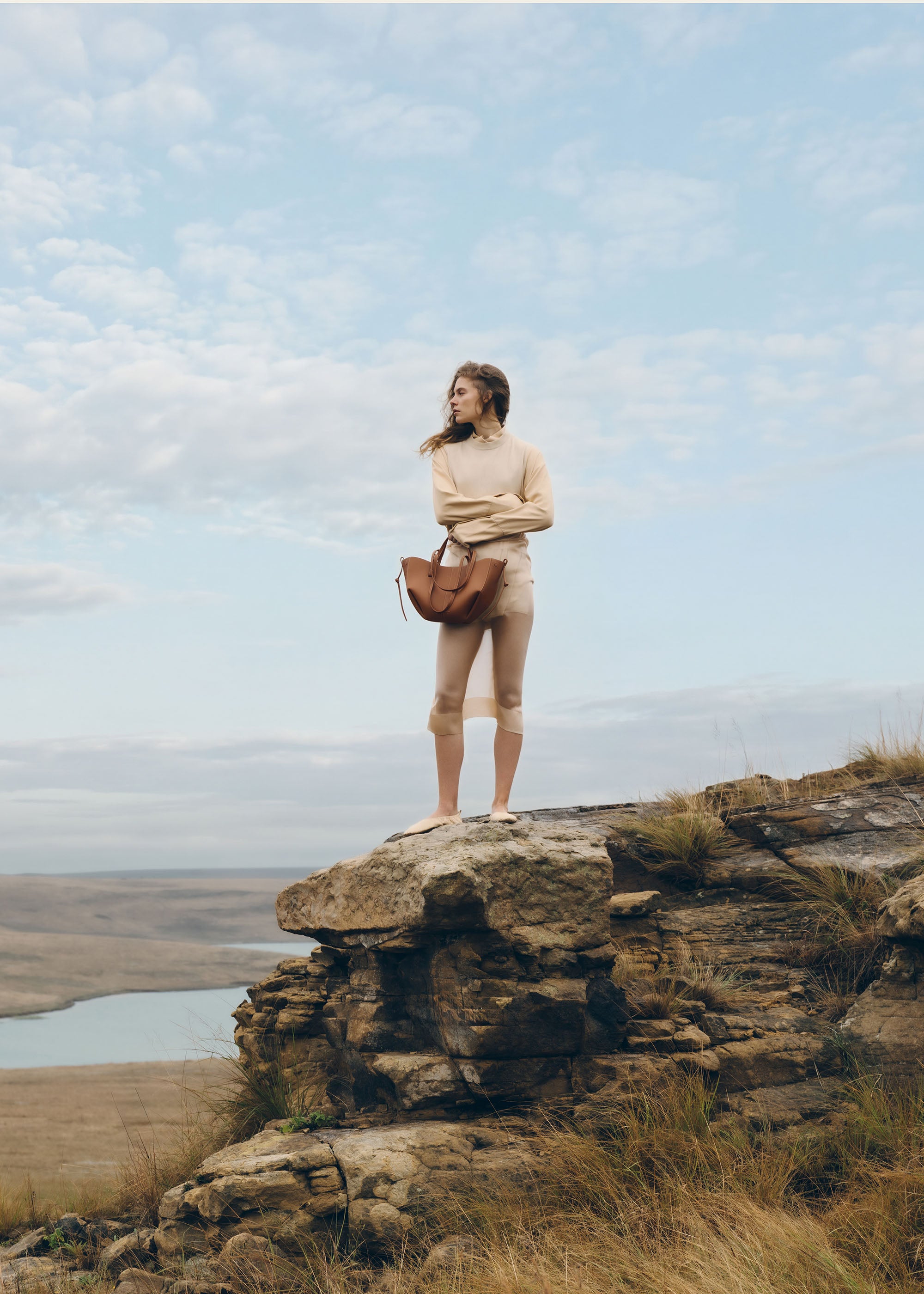 Polène | Bag - Cyme Mini - Textured Camel – Polène SG