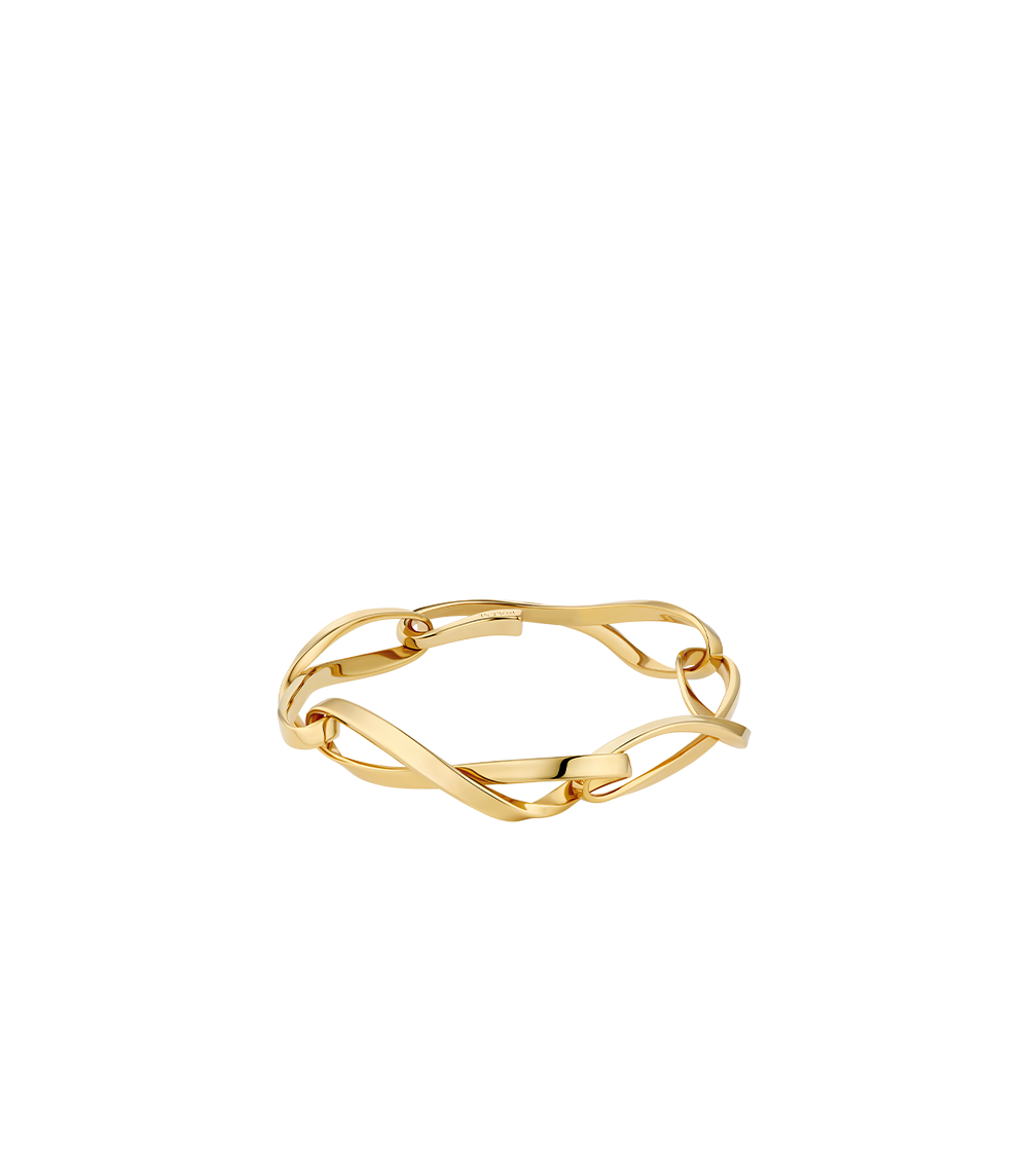 Éole Chain Bracelet - Gold in 24-carat gold gilding
